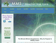 Tablet Screenshot of mms-healthyliving.com